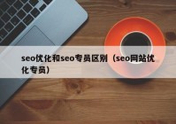 seo优化和seo专员区别（seo网站优化专员）